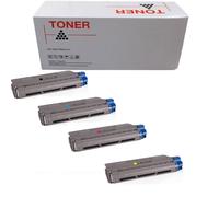 OKI C712 1 4 5 TONER COMPATIBILE NON ORIGINALE BK C M Y KIT 11000/11500 pagine