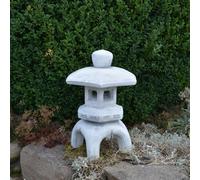 Oki-Gata jap. Lanterna in pietra scultura in pietra 37 cm 10 kg grigio cement...