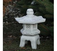 Oki-Gata jap. Lanterna in pietra scultura in pietra 38 cm 11 kg grigio cement...