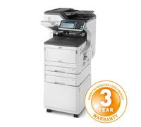 MC883DNCT Multifunzione a tecnologia Digital LED, lastra piana, formato A3, 23ppm a colori e 23ppm in b/n formato A4, con 2 cassetti e cabinet