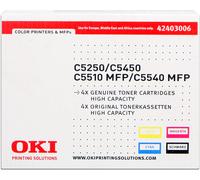 42403006 OKI C5450 TONER CMYK