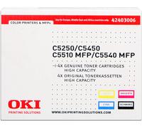 Originale OKI C 5450 DN Toner (42403006) multicolor, 5,000 pagine, 7.71 cent per pagina - sostituito Toner 42403006 per OKI C 5450DN