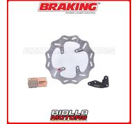 OKI64 KIT DISCO FRENO 270 ANTERIORE SX BRAKING HONDA CR R 80 1996 - 2002 WAVE FI