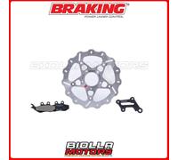 OKI87 KIT DISCO FRENO 250 ANTERIORE SX BRAKING GILERA RUNNER FXR SP 2t (Grimeca)