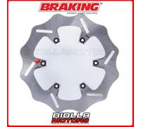 OKI89 KIT DISCO FRENO 240 POSTERIORE DX BRAKING KTM SX 250 2015 - WAVE FISSO -