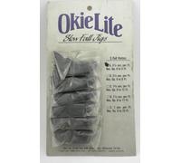 Okie Lite C-01 Lento Fall Jig 3.5 Secondi per Piede Colore Nero Card Of 6