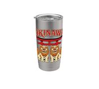 Okinawa, Giappone: I Cani Shisa E I Leoni Guardiani Bicchiere termico in acciaio inox doppia parete