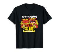 Okinawa Giapponese Shisa Guardian Lion Mitologia Giappone Maglietta