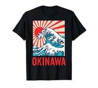 Okinawa Grande Onda Kanigawa Giappone Arti Marziali Giapponesi Maglietta