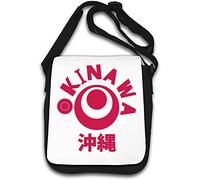 Okinawa Japan Kanji Graphic Borsa a tracolla bianca