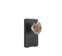Okinawa Samurai Skull Octopus Summer Surf Wave Art PopSockets PopWallet per MagSafe