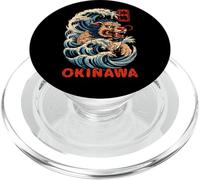 Okinawa Shisa giapponese Kanji Lion Retro Anime Giappone Souvenir PopSockets PopGrip per MagSafe