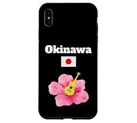 Okinawa souvenir ibisco fiore chitarra bandiera giapponese Custodia per iPhone XS Max
