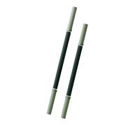 Okiyakusama 2 Pezzi Massage Roller Sticks Sticks Stretching Sticks Calf Roller Massaggio Manuale Materiale Acciaio Silicone NBR Favorisce Scioglimento Muscol, Verde