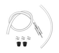 Okiyakusama 2 Pezzi Tubo Spurgo Freno Universale Strumento Valvola Riparazione Kit Sostituzione Tubi Materiale Alluminio PVC Adatto per Manutenzione Veicoli, 3 Clip 2 Tappi