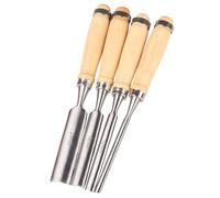 Okiyakusama 4 Pezzi Sgrassatore Nastro Attrezzo Rimozione Acciaio Carbonio Manico Legno Resistente per Sostituzione Impugnatura Facile da Usare Adatto P, 6 mm 12 mm 18 mm 24 mm