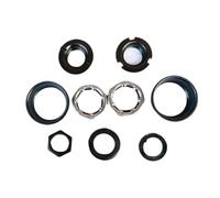 Okiyakusama 9 Pezzi Set Movimento Centrale per Bambini con Cuscinetto Incluso Accessorio di Sostituzione Professionale Ricambio Manutenzione Bicicletta Bambino Mo, Nero