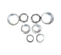 Okiyakusama 9 Pezzi Set Movimento Centrale per Bambini con Cuscinetto Incluso Accessorio di Sostituzione Professionale Ricambio Manutenzione Bicicletta Bambino Mo, Argento