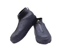 Okiyakusama Copriscarpe Impermeabile Antiscivolo Riutilizzabile Spesso in Silicone con Cerniera per Adulti Adatto a Pioggia Neve Strade Fangose E Attività All’ape, Xl