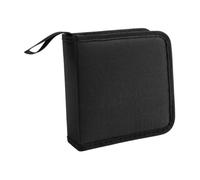 Okiyakusama Custodia Dvd CD Borsa CD Dvd Custodia Multimediale Inserto Oxford Trasporto Pratico Chiusura Lampo Adatta per Viaggio Ufficio, Nero