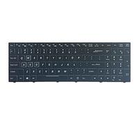 Okiyakusama per Laptop, Retroilluminazione RGB Inglese USA per N850 N950 6-80-N85H3-191-1, Nero