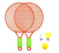 Okiyakusama Racchetta da Tennis per Bambini Set da Tennis da Badminton per Bambini con Palla E Racchetta da Volano Racchetta da Tennis da Allenamento per Ragazze, Arancione