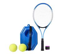 Okiyakusama Tennis Racket per Allenamento Singolo con di Corda Elastica Base Portatile E Impugnatura Confortevole in PE Adatto per Allenamenti in, Stile E