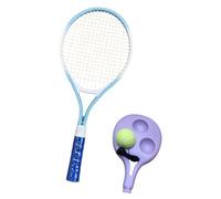 Okiyakusama Tennis Racket per Pratica Autogestita con Palla su Corda Elastica Base Riempibile Manico Ergonomico Antiscivolo per Bambini E Adolescenti Strumento, Blu