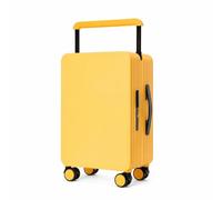 Okiyakusama Valigia Rigida Trolley con Ruote, Giallo, 22" | a ruote doppie, Valigia rigida da , Weekend fuori porta, Per viaggia spesso