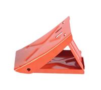 Okiyakusama Wheel Chock Blocco Ruota Pieghevole Supporto Pneumatico Antiscivolo Acciaio Metallo Resistente Struttura Triangolare Adatto per Automobili Camion, Orangina
