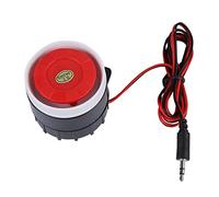 OKJHFD Mini Sirena a Corno Cablata Rossa, Corno di Avvertimento del Sistema di Allarme Acustico da 120DB DC 12V, Sistema di Allarme Acustico Prompt Vocale Forte, Per Allarme Sirena a Corno di Sicurezz