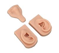 OKJHFD Modello di pratica per piercing al corpo umano in silicone morbido, Modello di pratica per piercing in silicone Simulazione Modello di orecchie al naso morbido e flessibile (2)