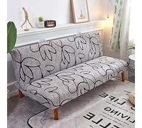 OKJK Copridivano Letto Senza Braccioli, Piegatura Geometrica Elasticizzata, Senza Copri Divano per Braccioli, Copridivani Protettiva per Divano Antiscivolo all-Inclusive (Color10,160-190cm)