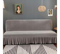OKJK Copridivano Senza Braccioli, Fodere Antisporco Elastiche Addensate in Peluche, Copridivani Elastica Universale, per Protezione Divano da Salotto (8,180-200CM)
