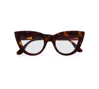 OKKIA Occhiale da Lettura Mod. Claudia Premontato Gatto Soft Touch Havana Diottrie 1.50