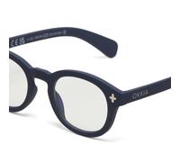 OKKIA Occhiale da Lettura Mod. Nashville Premontato Soft Touch-Spring Anti Luce Blu Midnight Diottrie 3.00