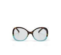 OKKIA Occhiale da Lettura Mod. Verona Premontato Butterfly Soft Touch-Spring Anti Luce Blu Havana Blue Diottrie 2.50