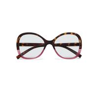 OKKIA Occhiale da Lettura Mod. Verona Premontato Butterfly Soft Touch-Spring Anti Luce Blu Havana Pink Diottrie 2.00