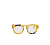 OKKIA Occhiale da Lettura Mod. Zeno Soft Touch Anti Luce Blu Giallo Havana Diottrie 1.00