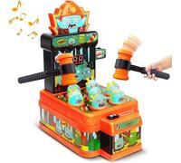 OKKIDY Baby Whack Game per Bambini di 3 4 5 6+ Anni Mini Macchina da Gioco a Moneta con Due martelli Musica Giocattolo Gioco interattivo di Sviluppo educativo per Bambini, Ragazze e Ragazzi