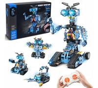 OKKIDY Giocattoli da Costruzione Robot per Bambini, Kit di Robotica RC 4 in 1 con Blocchi da Costruzione STEM e Telecomando Ricaricabile Regali di Natale per Bambini dai 6 ai 7 anni (813 Pezzi)