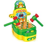 OKKIDY Gioco Whac-A-Mole per Bambini 3+ Anni, Giocattolo Interattivo Musicale con 2 Martelli, Giocattolo Educativo per Sviluppare Motricità e Riflessi