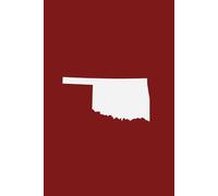 OKLAHOMA CRIMSON AND CREAM- Premium Lined Journal | 6" x 9" | Soft Cover | 120+ Pages: A High-Quality Writing Notebook - Ideal for School, Work, or Thoughtful Gifts