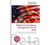 Oklahoma Emergency Management Act of 2003: Oklahoma Department of Emergency Management, Catastrophic Health Emergency Powers Act
