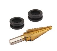 Oklahoma Joe's 4866405R06 Smoker Grommet Kit con Punta Trapano, Oro/Nero