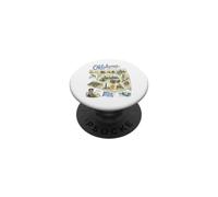 Oklahoma, OK USA, Mappe, Icone PopSockets PopGrip Adesivo