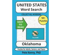 Oklahoma Word Search Puzzle Book: Popular Word Search with Easy to Read Print about Oklahoma, the Sooner State, cities, towns, & municipalities | 6x9 ... holidays, birthdays, and free time.