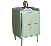 OKLIJ Tavolino, comodino moderno e semplice in legno massello, comodino multifunzionale ultra-sottile di lusso leggero per camera da letto, light green,30 * 35 * 55 cm