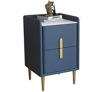 OKLIJ Tavolino, comodino moderno e semplice in legno massello, comodino multifunzionale ultra sottile di lusso leggero per camera da letto,blu navy,30 35 55 cm, MC700LL/A