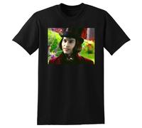 OKMN76huc Charlie And The Chocolate Factory T Shirt Johnny Depp Black XL